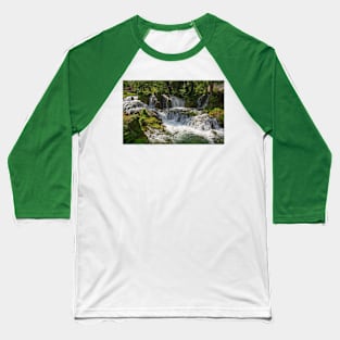 Small Waterfall in Martin Brod Village, Bosnia Baseball T-Shirt